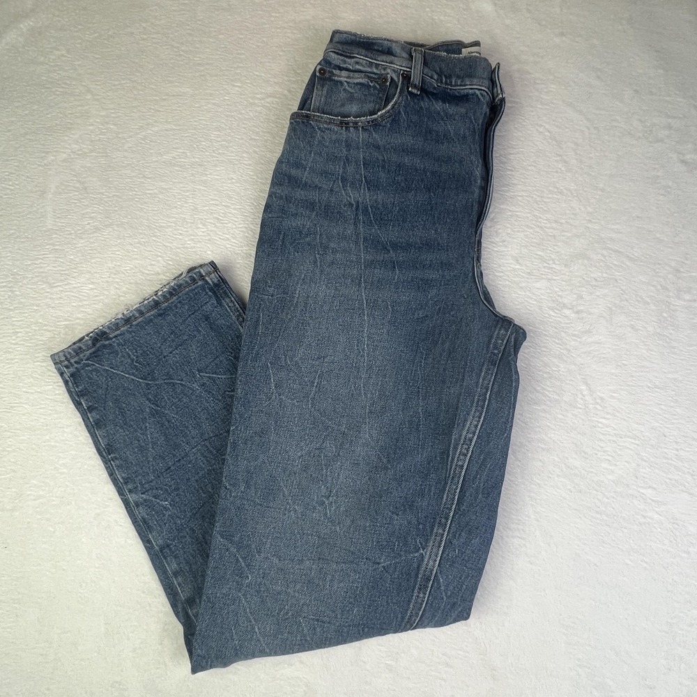 Abercrombie & Fitch Jeans Womens 10 Blue 90s Straight Ultra High Rise Curve Love